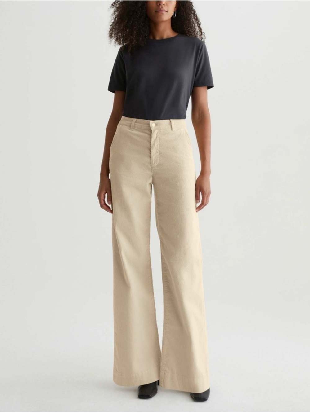 Adriana Goldshmeid Tailored Deven Corduroy High-Rise Wide Leg Retro 70s Size 26